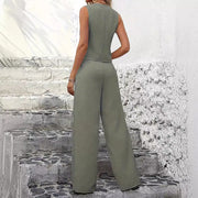 New Vest Trousers Patchwork Casual Suit