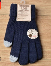 Winter Touch screen Gloves Women Men Warm Strech Knit