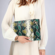 Snake shaped Pu hand bag for women