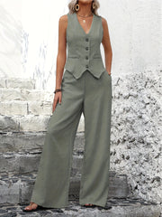 New Vest Trousers Patchwork Casual Suit