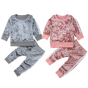 Winter Velvet Kids Baby Girls Clothes