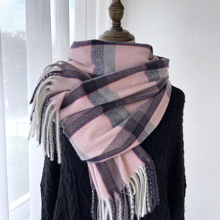 Plaid Scarf Women's Autumn And Winter Scarf