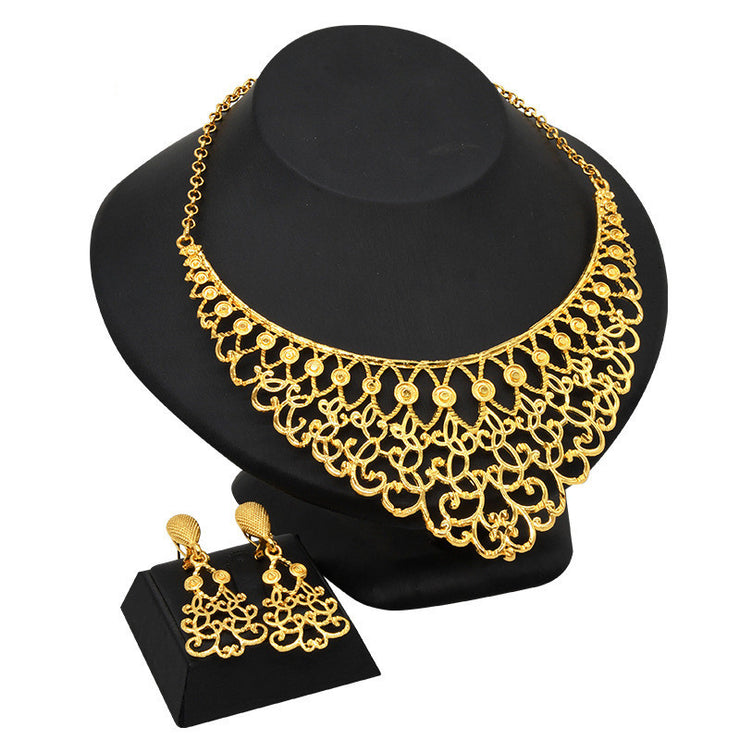 Necklace Earrings Women Wedding Jewelry Two Piece Set