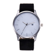 Men watch Fashion Business Large Dial Watch For Men's Matte Belt Simple Quartz Wrist Watch Men clock