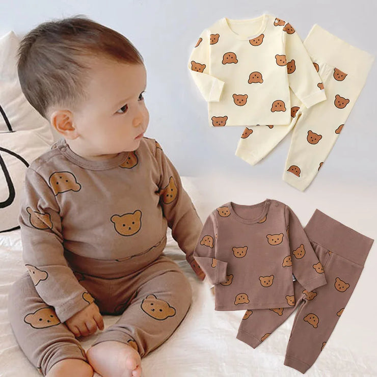 Newborn Clothes Set Kid Baby Boys Girls Long Sleeve Cotton