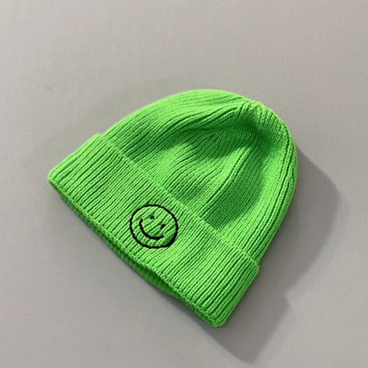 Embroidery Winter Kids Knitted Hats Children  Warm