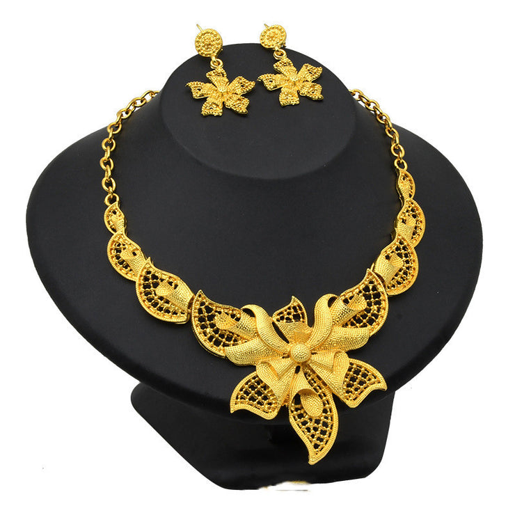 Necklace Earrings Women Wedding Jewelry Two Piece Set