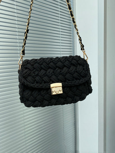 Fashion Hand-knitted Thread Crochet Homemade Finished Messenger Bag For Women