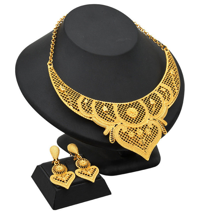 Necklace Earrings Women Wedding Jewelry Two Piece Set