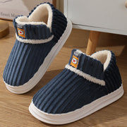 Winter bag heel cotton slippers for men with thickened soles for home couples