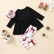 Girlymax Fall winter Christmas Baby Girls 3 pieces Scarf