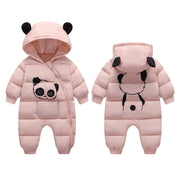 Baby Boy Girl Clothes New Born Winter Hooded Rompers Thick Cotton