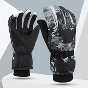 Winter Ski Gloves Warm Thermal Men Women Thickened Cotton Waterproof