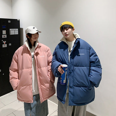 Cotton Coat For Men In Winter Hong Kong Style Couple In Cotton