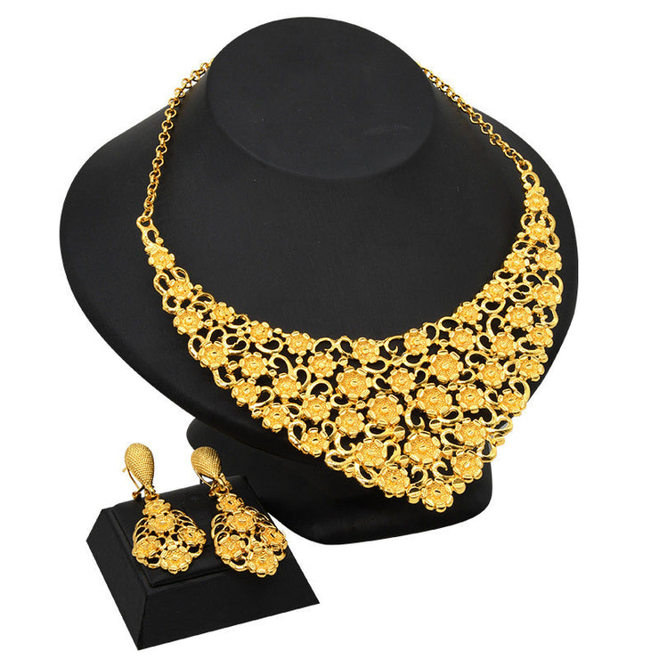 Necklace Earrings Women Wedding Jewelry Two Piece Set