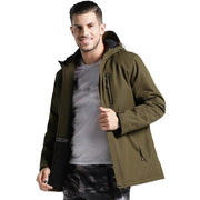 Winter USB Infrared Heating Cotton Men Jacket