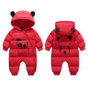 Baby Boy Girl Clothes New Born Winter Hooded Rompers Thick Cotton