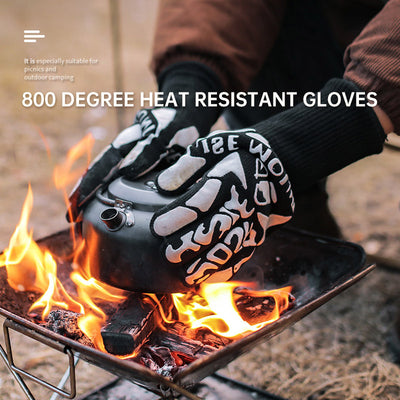 Outdoor 800 degree heat resistant gloves