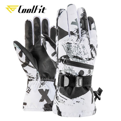 CoolFit Men Women Ski Gloves Ultralight Waterproof Winter Warm Gloves