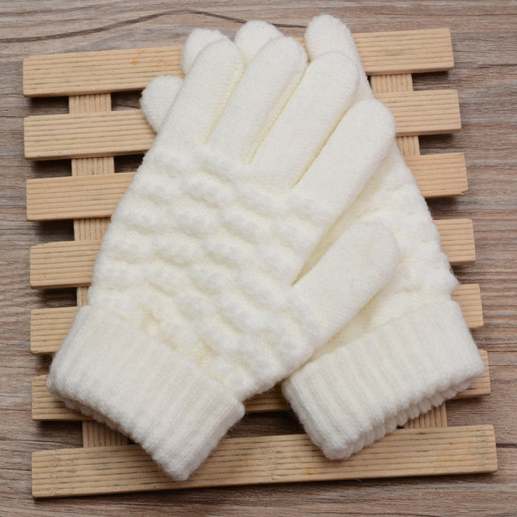 Winter Touch screen Gloves Women Men Warm Strech Knit