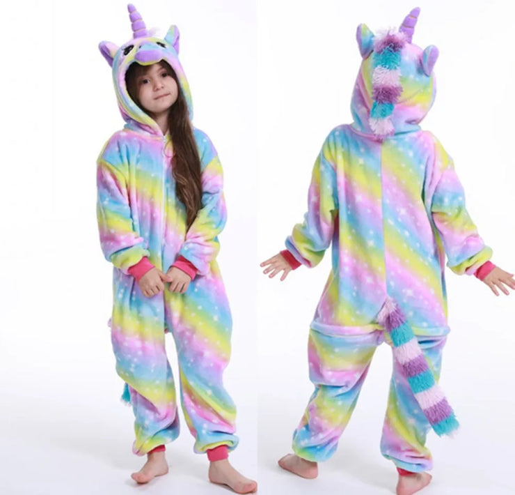 Unicorn Pajamas Boy Romper Girl's One-Piece  Pajamas  Cartoon Animal