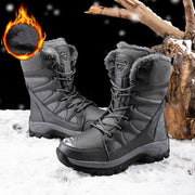 Winter Plus Velvet Army Boots Men's Warm Snow Boots High Top Cotton Shoes Men