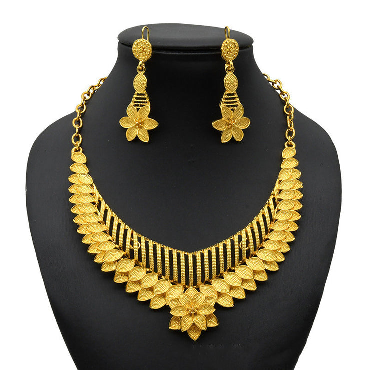 Necklace Earrings Women Wedding Jewelry Two Piece Set