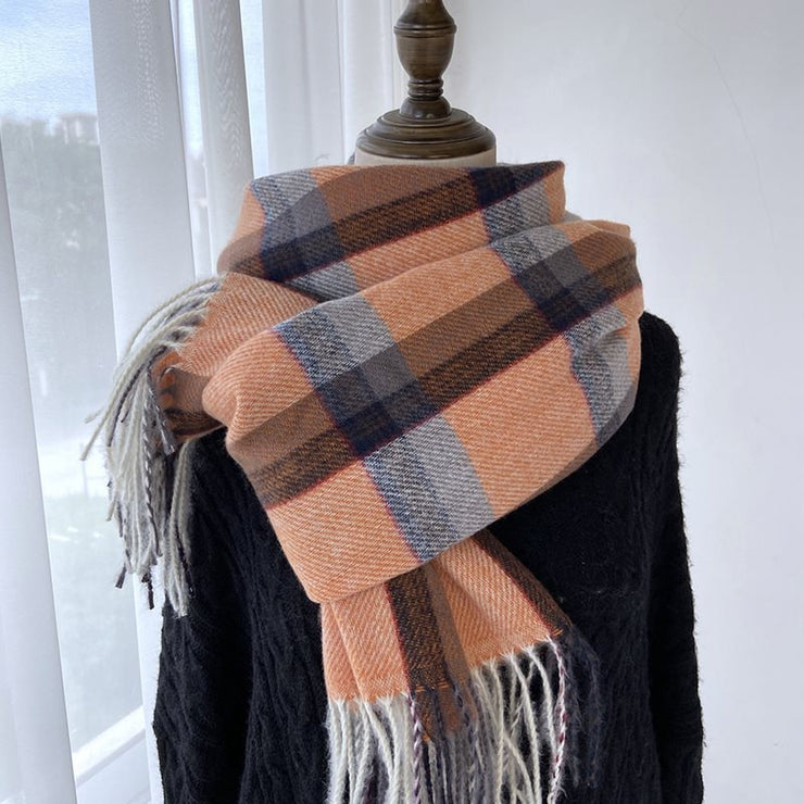 Plaid Scarf Women's Autumn And Winter Scarf