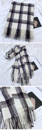 Plaid Scarf Women's Autumn And Winter Scarf