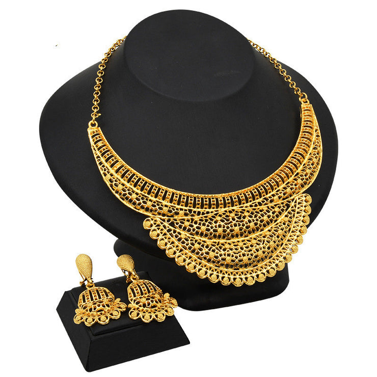 Necklace Earrings Women Wedding Jewelry Two Piece Set