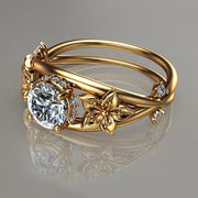 Hot Selling Jewelry Diamond Ring Creative Flower Jewelry Women