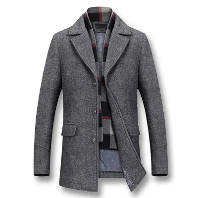 Men Winter Thick Cotton Wool Jackets Coats